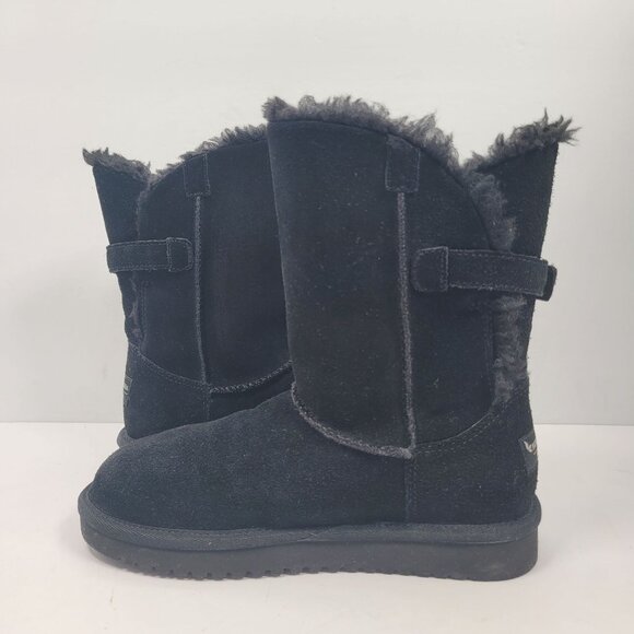 Koolaburra By UGG Women's Remley Short Black Suede Boots 1105792 US Size 6 - Picture 5 of 11
